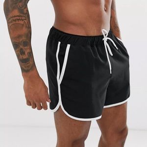 ASOS DESIGN Runner Swim Short In Black